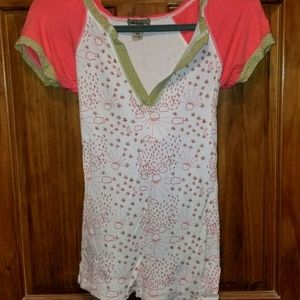 Henley shirt with hood